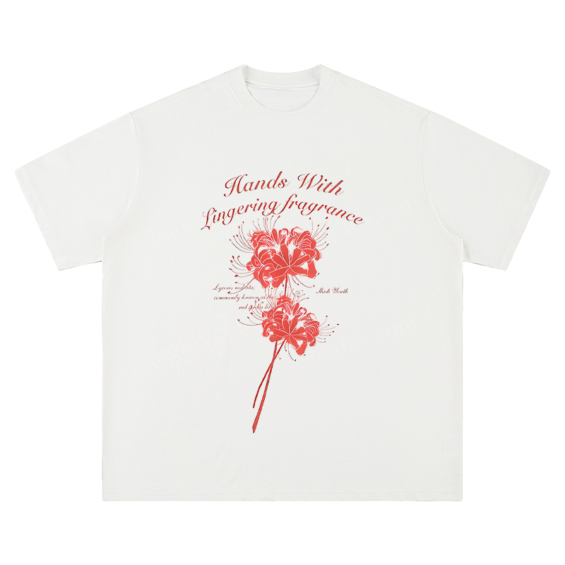 " Hands With Lingering Fragrance" Floral - Unisex Fit Short Sleeve T - Shirt