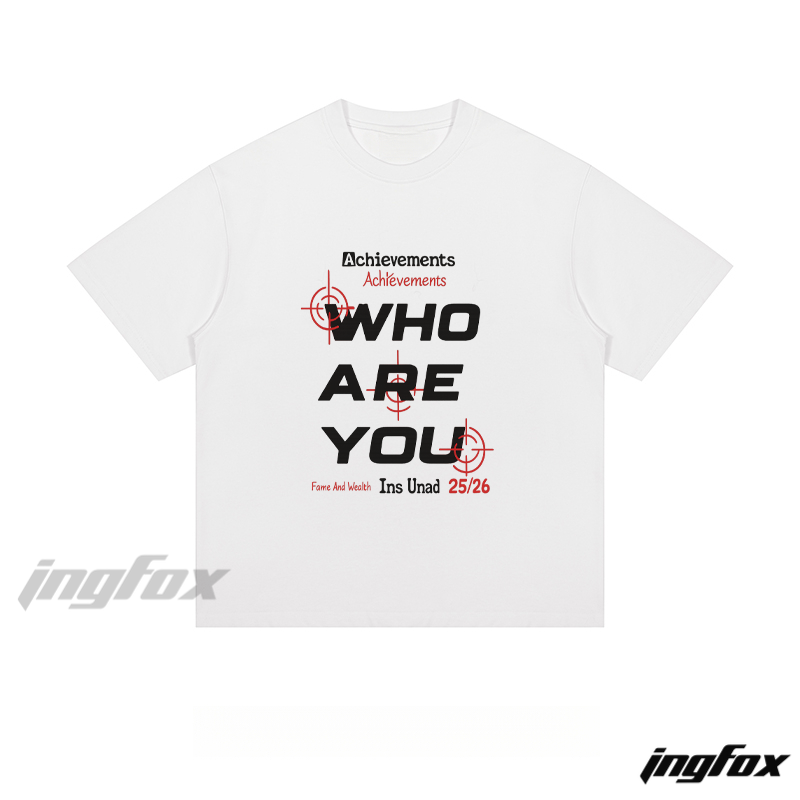 Self - Reflection Graphic Tee - Loose Fit Short Sleeve T - Shirt