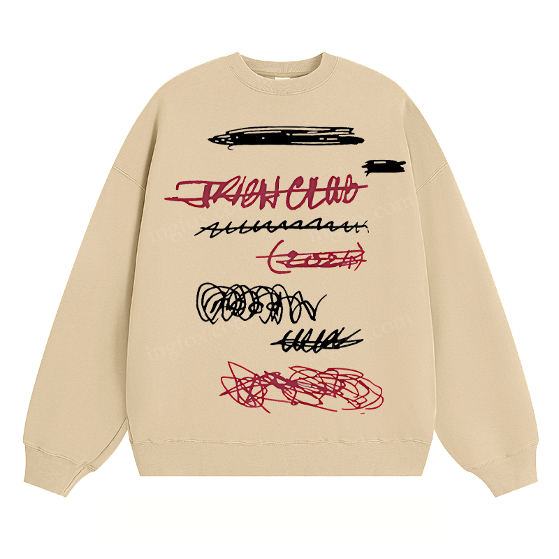 "TRASH CLUB" Graffiti - Classic Unisex Fit Crewneck Sweatshirt