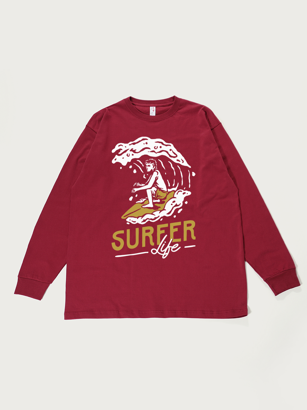 Surfer Life - Unisex Retro Cotton Long Sleeve T-Shirt