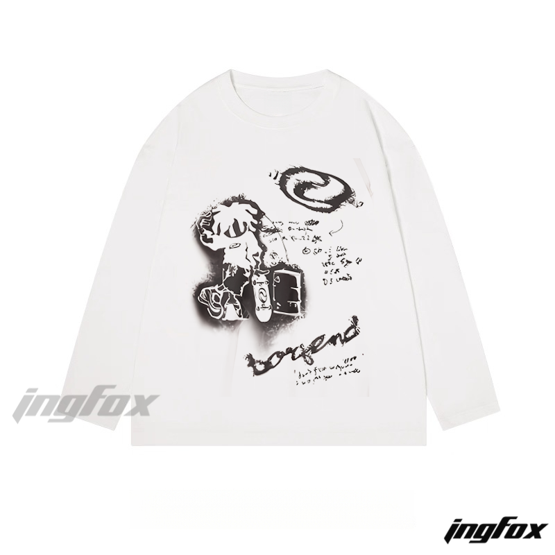 Graffiti Skate - Classic Cotton Long Sleeve Tee