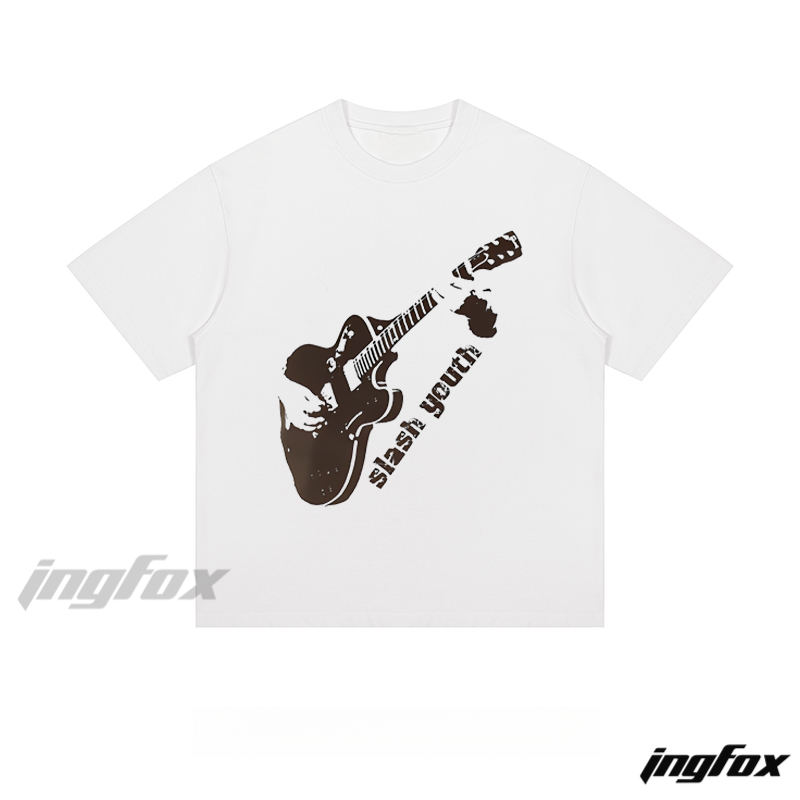 Guitar & "slash youth" - Loose Fit Short Sleeve T - Shirt