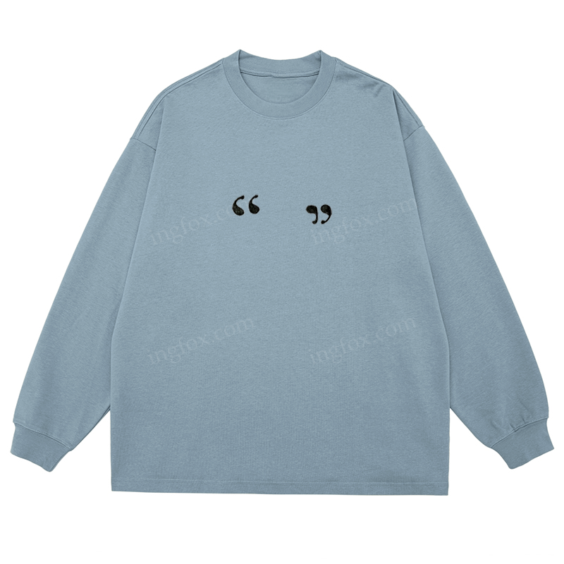 Quote Marks - Classic Unisex Fit Cotton Long Sleeve Tee