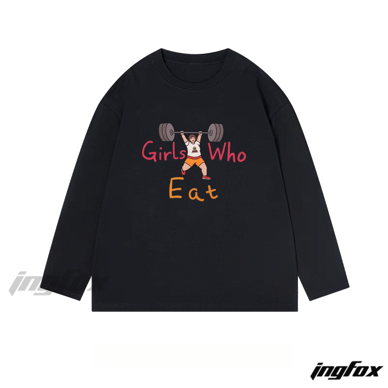 Girls Who Eat Weightlifting - Classic Cotton Long Sleeve Tee