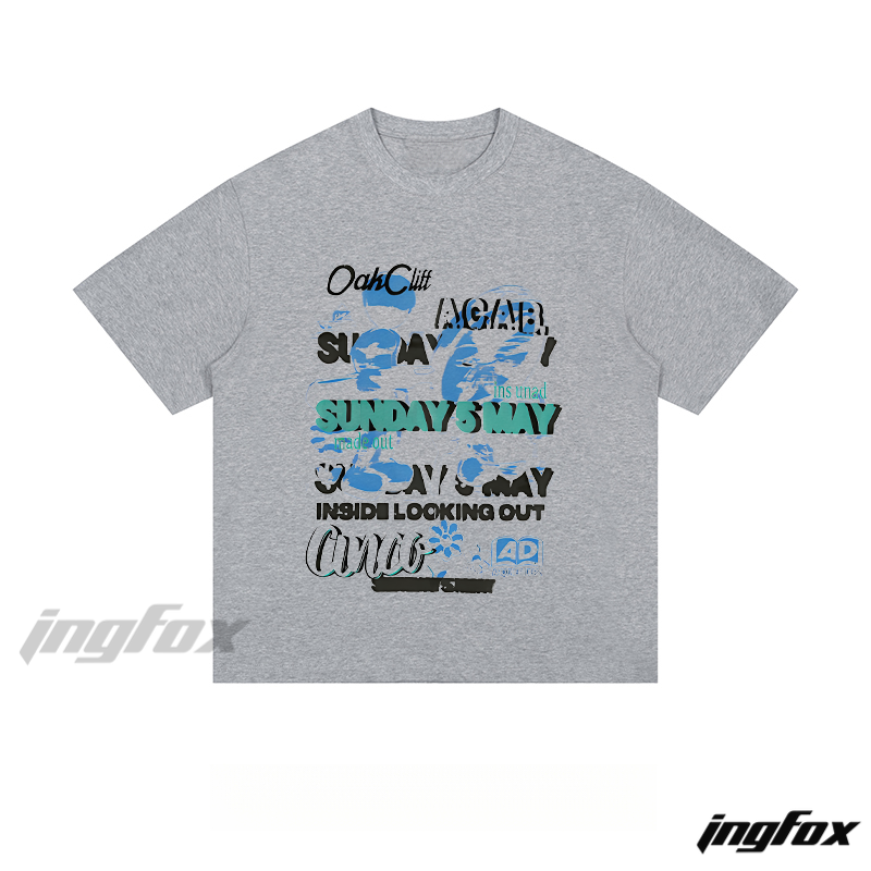Festival Collage - Loose Fit Short Sleeve T - Shirt