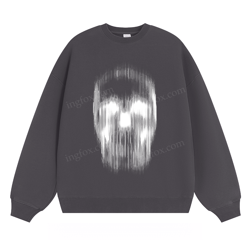 Abstract Skull Graphic - Classic Unisex Fit Crewneck Sweatshirt