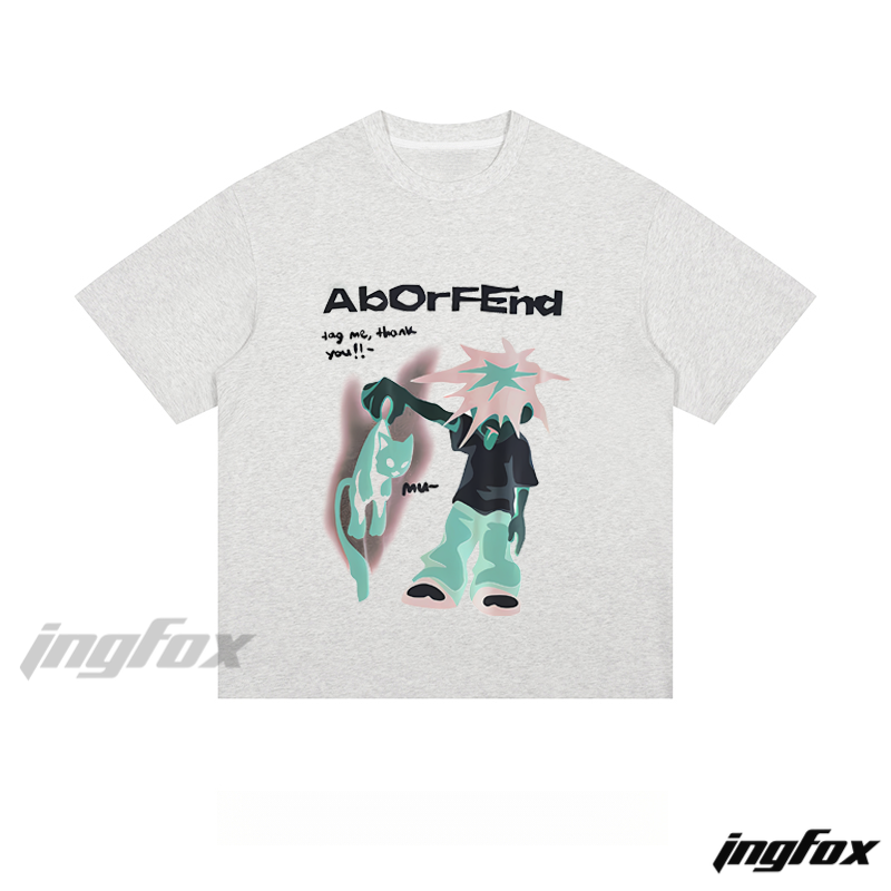 AbOrFEnd Character - Loose Fit Short Sleeve T - Shirt