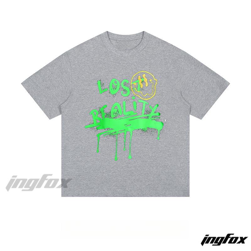 "LOST REALITY" Drip Graphic - Loose Fit Short Sleeve T-Shirt
