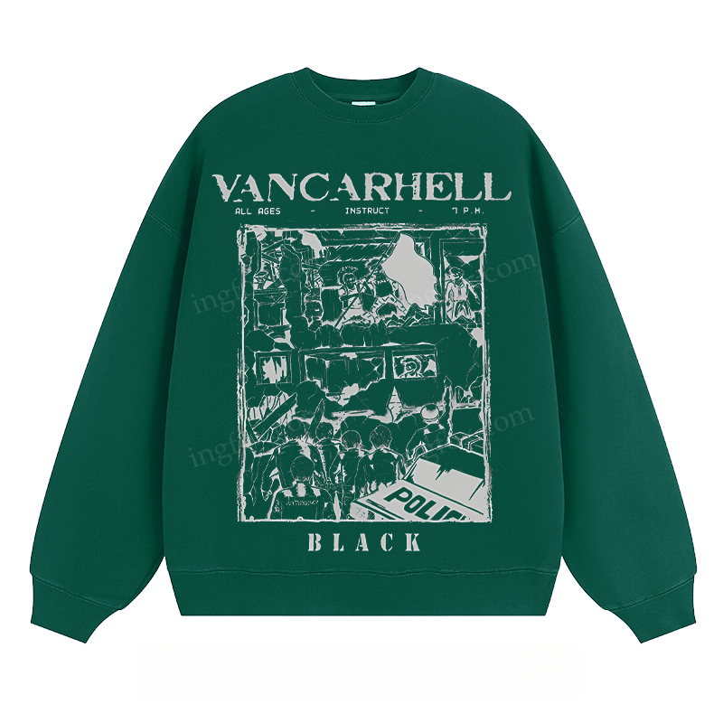 VANCARHELL Black - Classic Unisex Fit Crewneck Sweatshirt