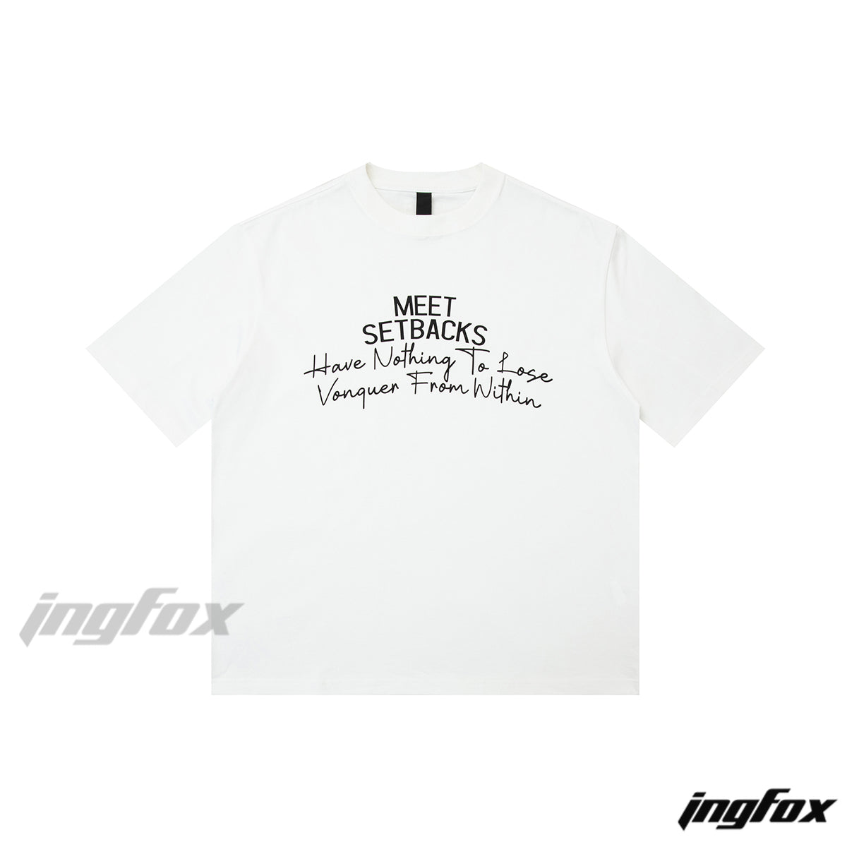 MEET SETBACKS - Short Sleeve Loose Fit T-shirt