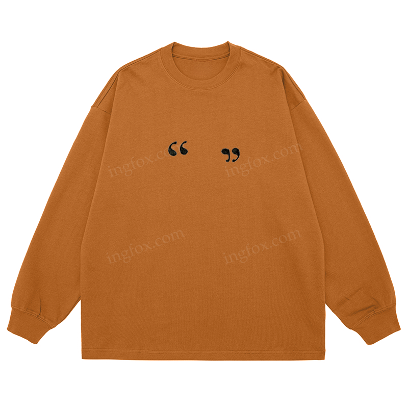 Quote Marks - Classic Unisex Fit Cotton Long Sleeve Tee