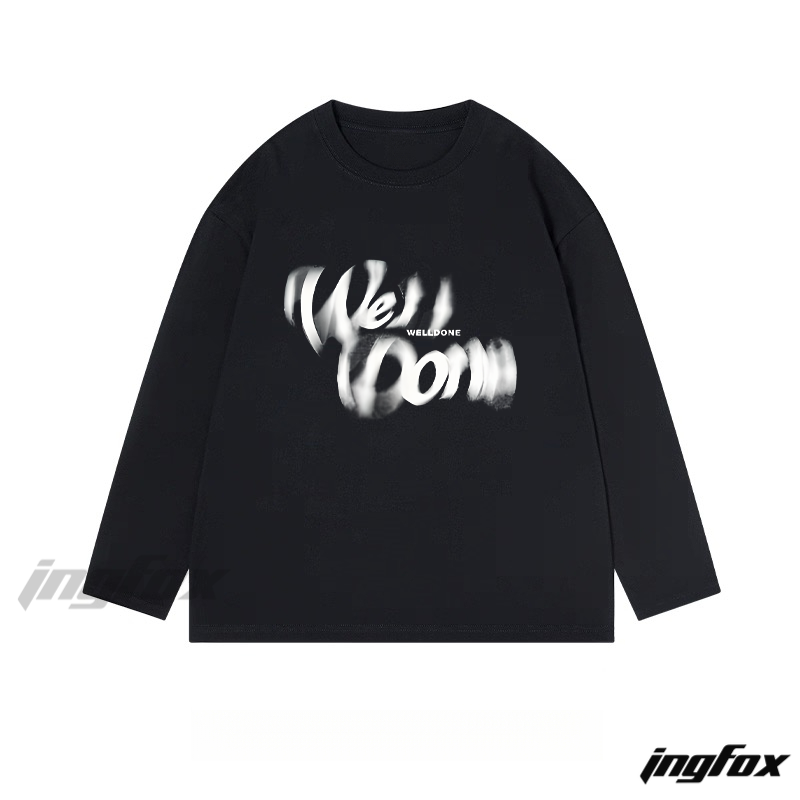 WELLDONE Artistic Text - Classic Cotton Long Sleeve Tee