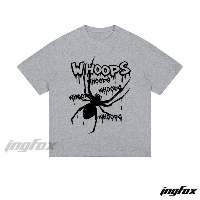 “WHOOPS” Graphic - Loose Fit Short Sleeve T - Shirt
