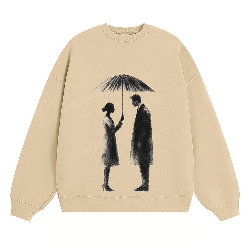 Umbrella Couple - Classic Unisex Fit Crewneck Sweatshirt
