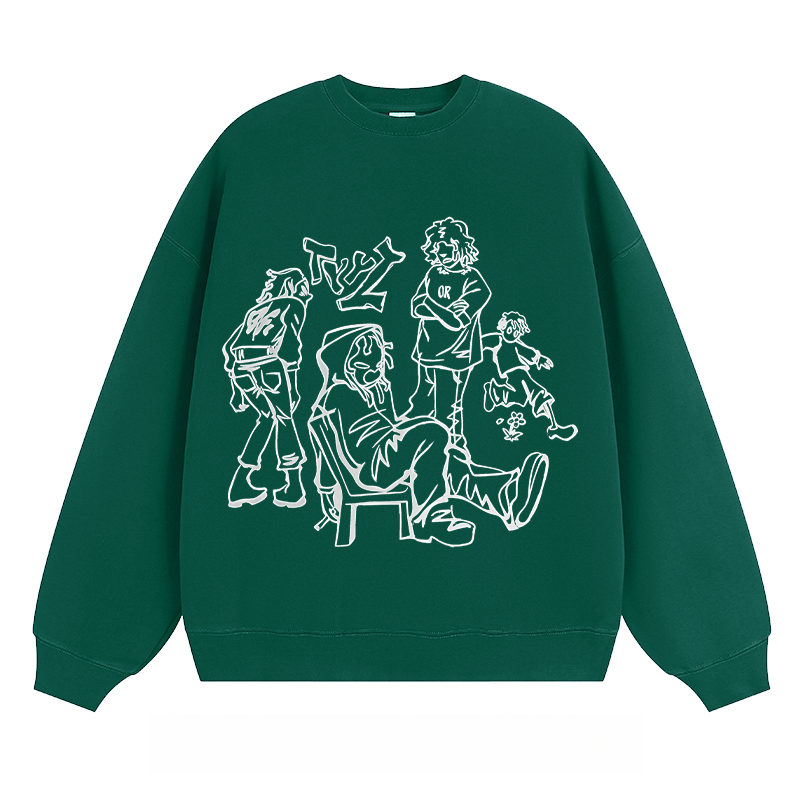 Casual Group Sketch - Classic Unisex Fit Crewneck Sweatshirt