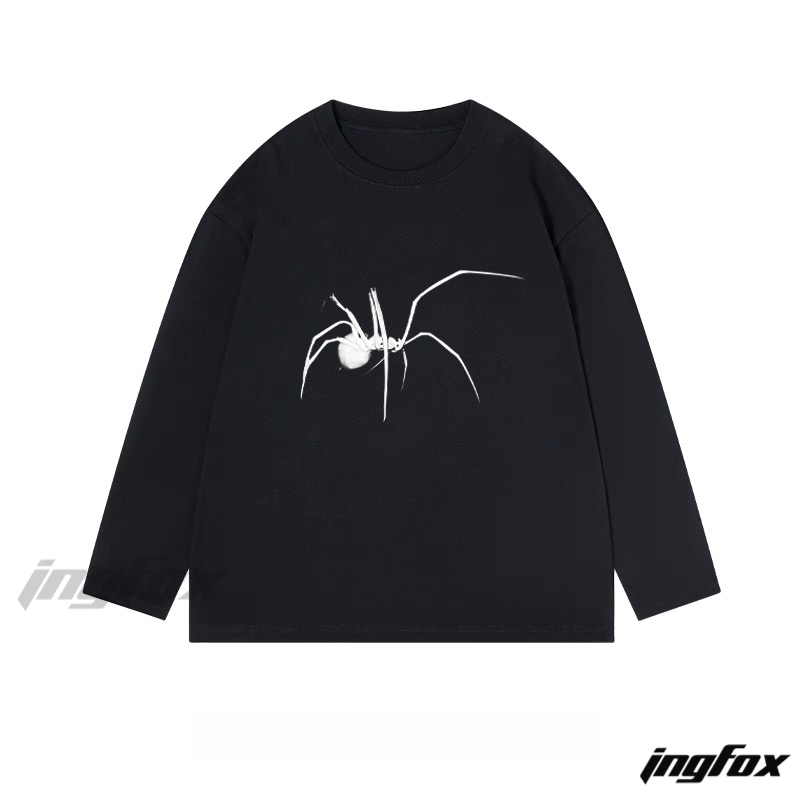 Spider Graphic - Classic Cotton Long Sleeve Tee