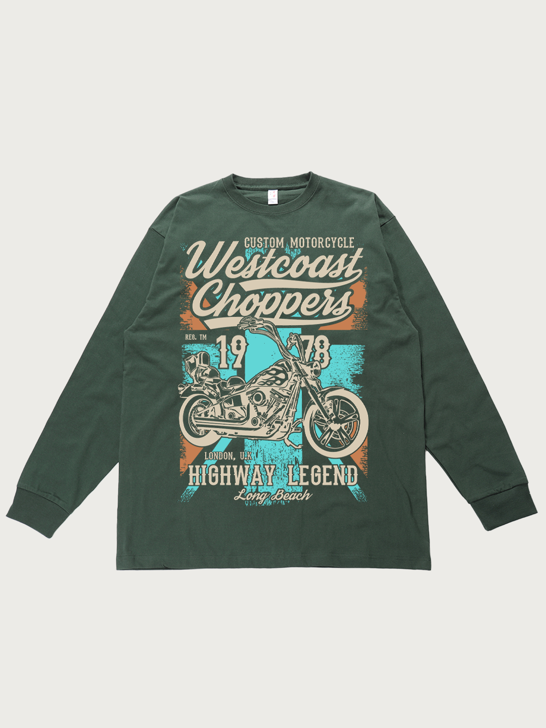 Westcoast Choppers 1978 Highway Legend - Unisex Retro Cotton Long Sleeve T-Shirt