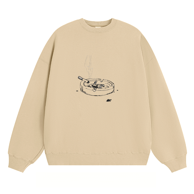 Ashtray Sketch - Classic Unisex Fit Crewneck Sweatshirt