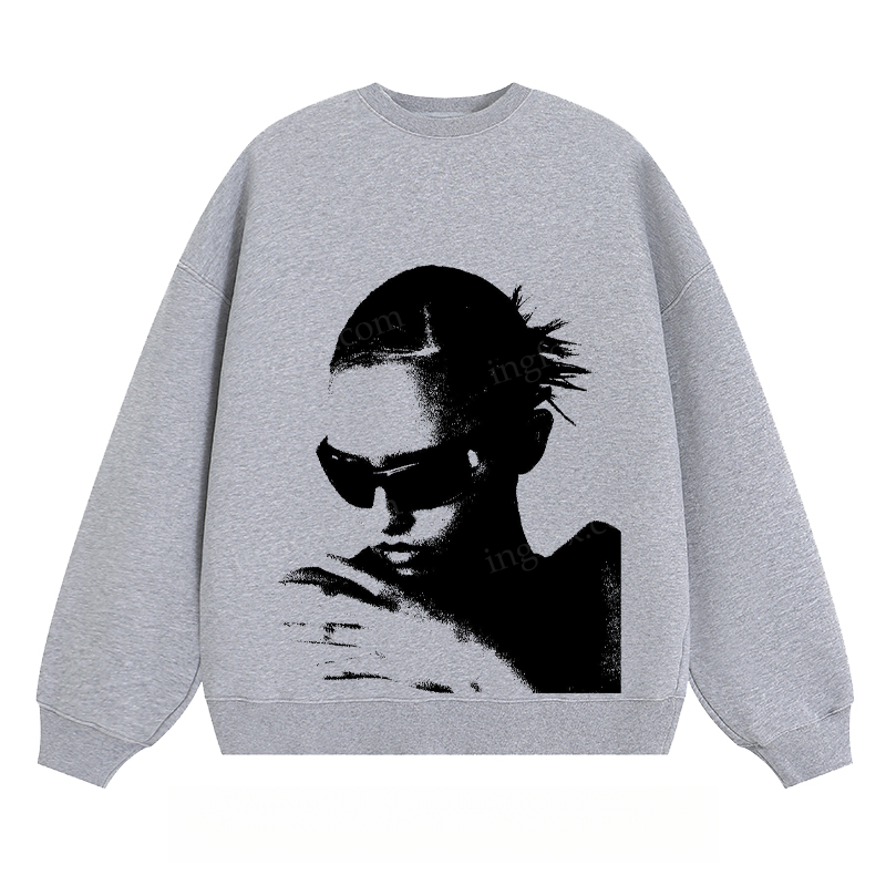 Stylish Portrait - Classic Unisex Fit Crewneck Sweatshirt