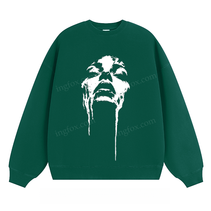 Artistic Face Graphic - Classic Unisex Fit Crewneck Sweatshirt
