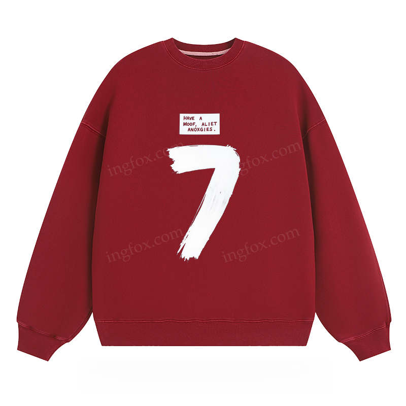 Number 7 & "Have A Moof Aliet Anoxgies" - Classic Unisex Fit Crewneck Sweatshirt