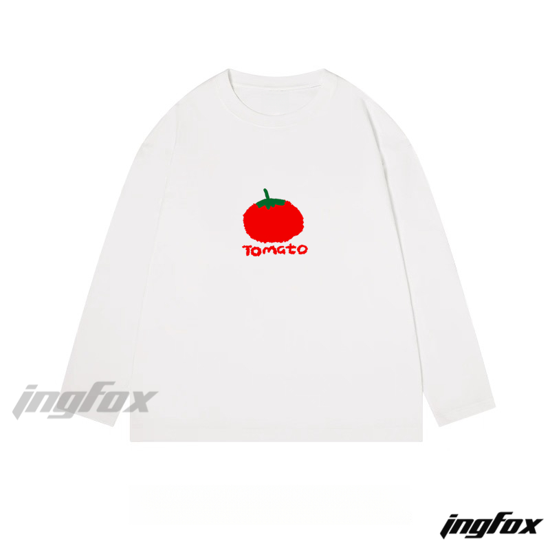 Tomato Graphic - Classic Cotton Long Sleeve Tee