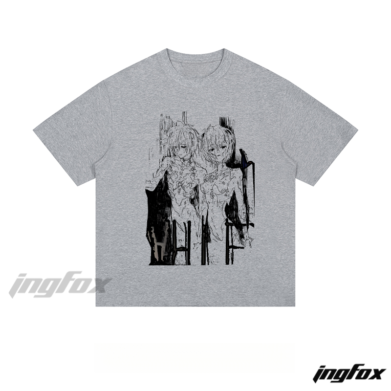 Anime Sketch Duo - Loose Fit Short Sleeve T-Shirt