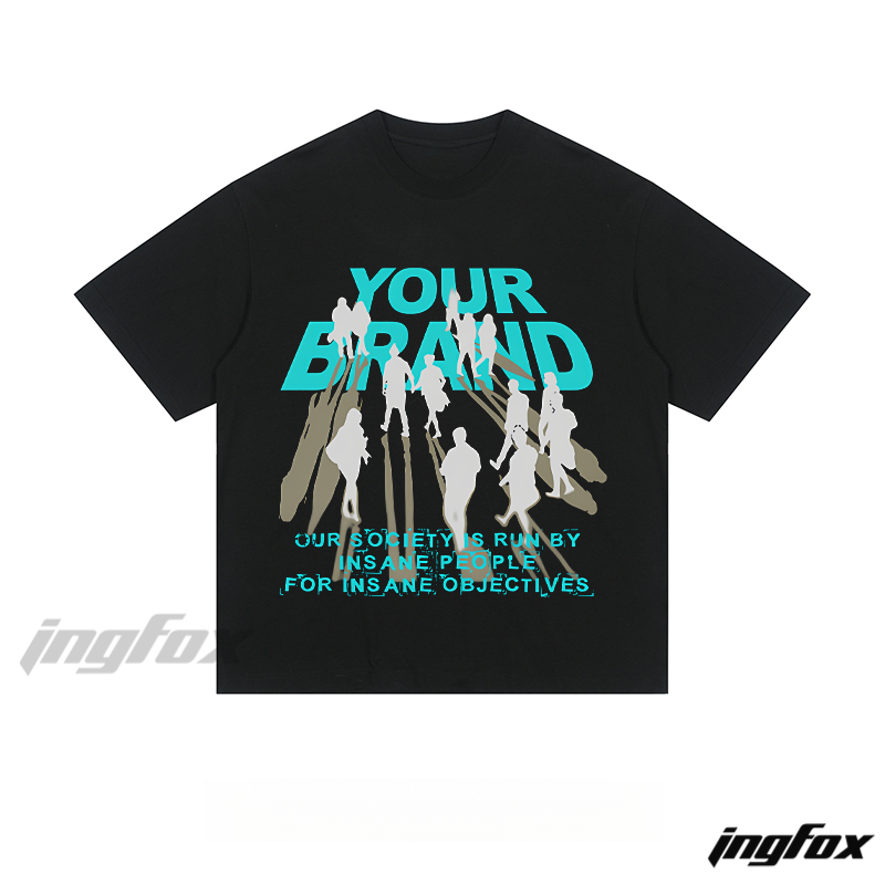 "YOUR BRAND" Silhouette & Society Quote - Loose Fit Short Sleeve T-Shirt