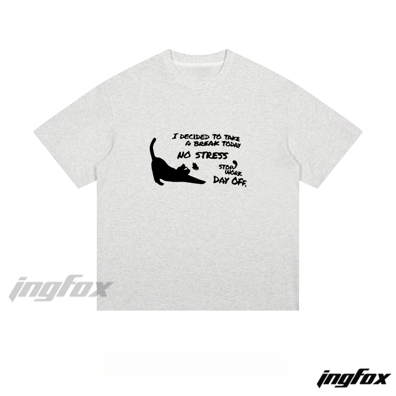 Cat Break - Loose Fit Short Sleeve T - Shirt