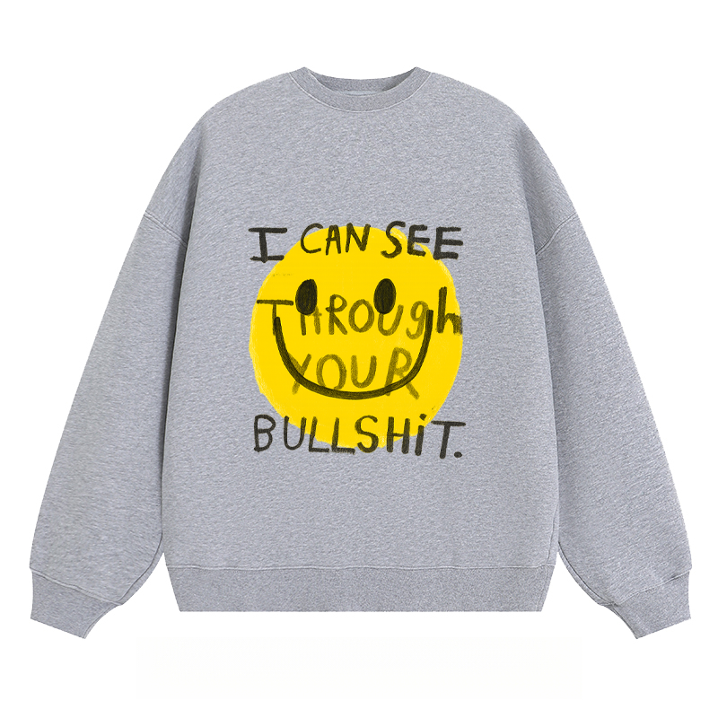 Sarcastic Smiley - Classic Unisex Fit Crewneck Sweatshirt