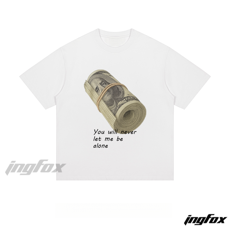 Money Roll & Quote - Loose Fit Short Sleeve T - Shirt