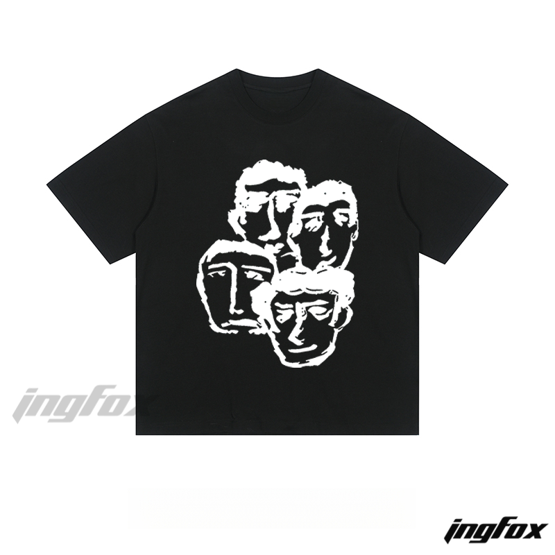 Abstract Faces Art - Loose Fit Short Sleeve T - Shirt