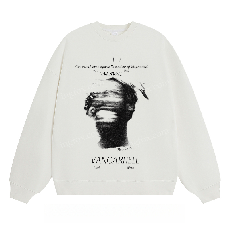 Vancarhell Artistic Portrait - Classic Unisex Fit Crewneck Sweatshirt