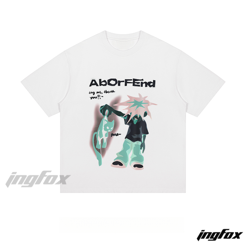 AbOrFEnd Character - Loose Fit Short Sleeve T - Shirt