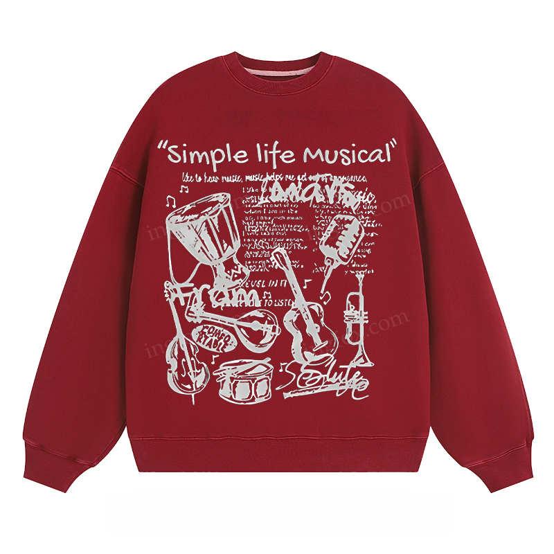 "Simple Life Musical" - Classic Unisex Fit Crewneck Sweatshirt