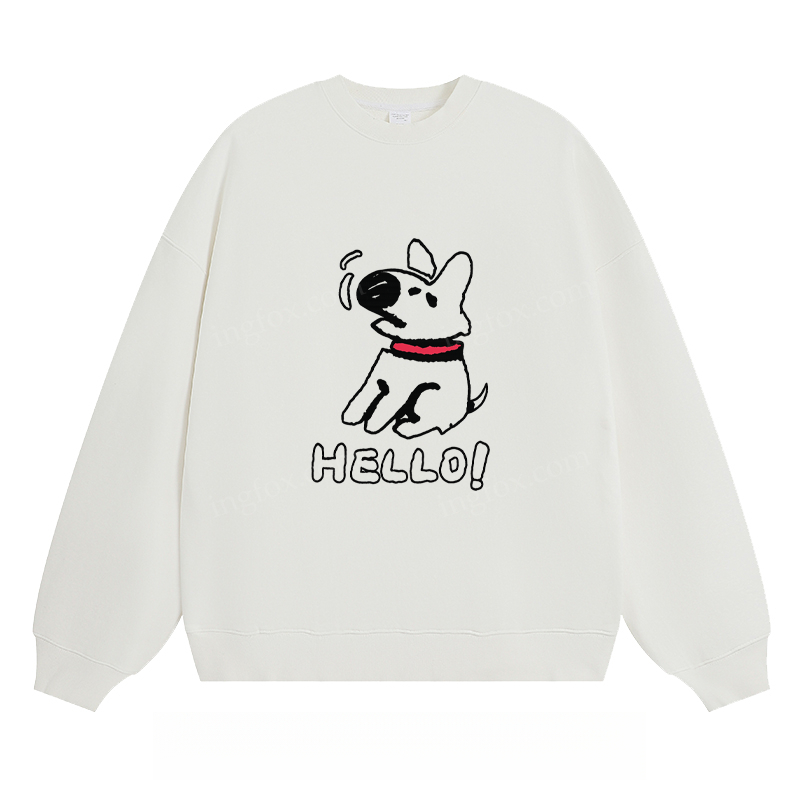 Hello Dog - Classic Unisex Fit Crewneck Sweatshirt