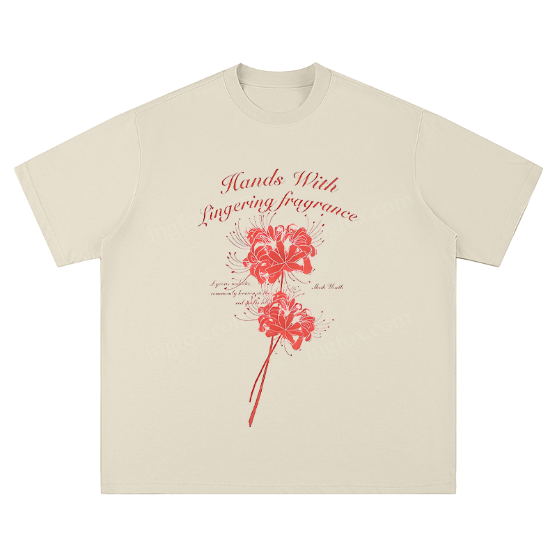 " Hands With Lingering Fragrance" Floral - Unisex Fit Short Sleeve T - Shirt