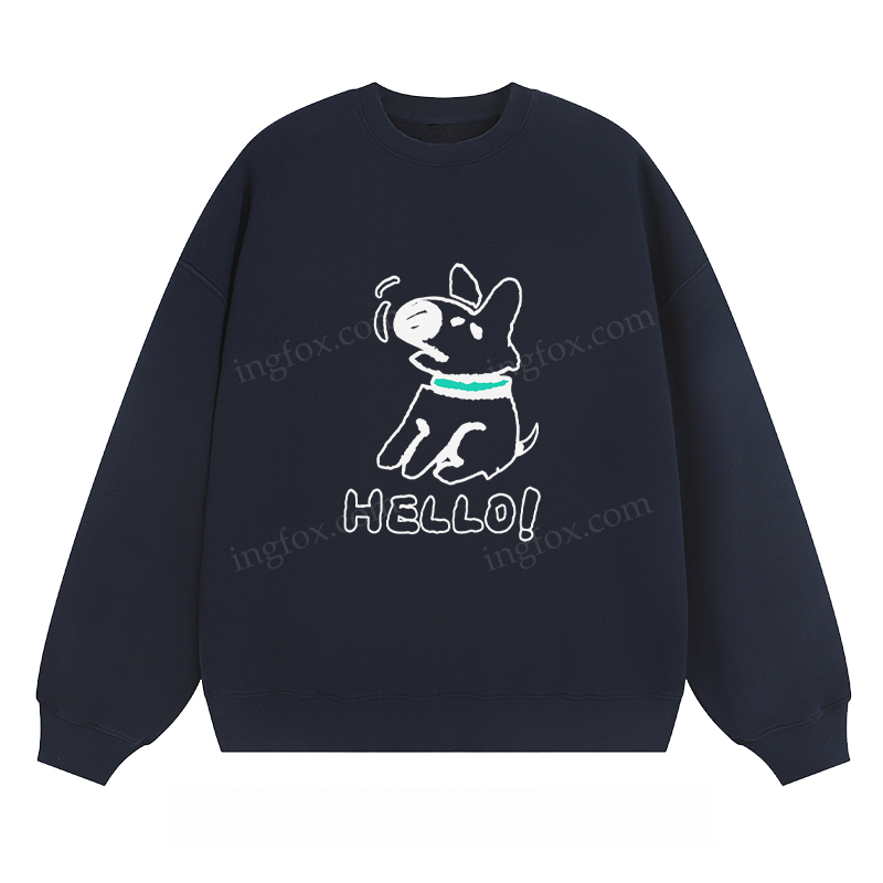 Hello Dog - Classic Unisex Fit Crewneck Sweatshirt