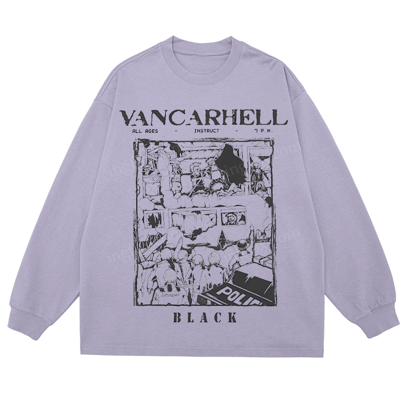 Vancarhell Graphic - Classic Unisex Fit Cotton Long Sleeve Tee