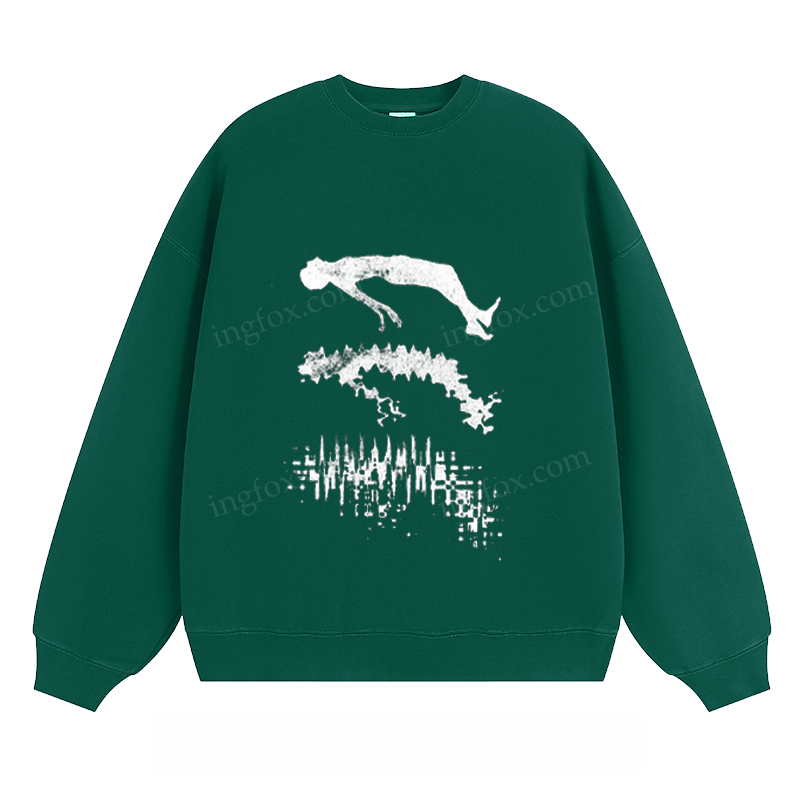 Abstract Diver Graphic - Classic Unisex Fit Crewneck Sweatshirt