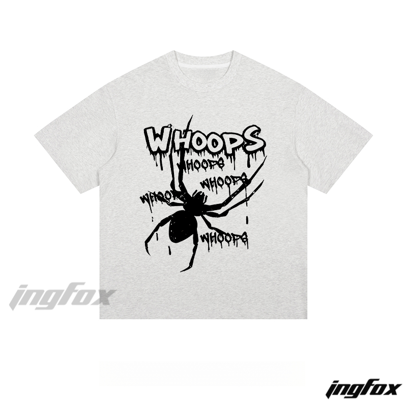 “WHOOPS” Graphic - Loose Fit Short Sleeve T - Shirt