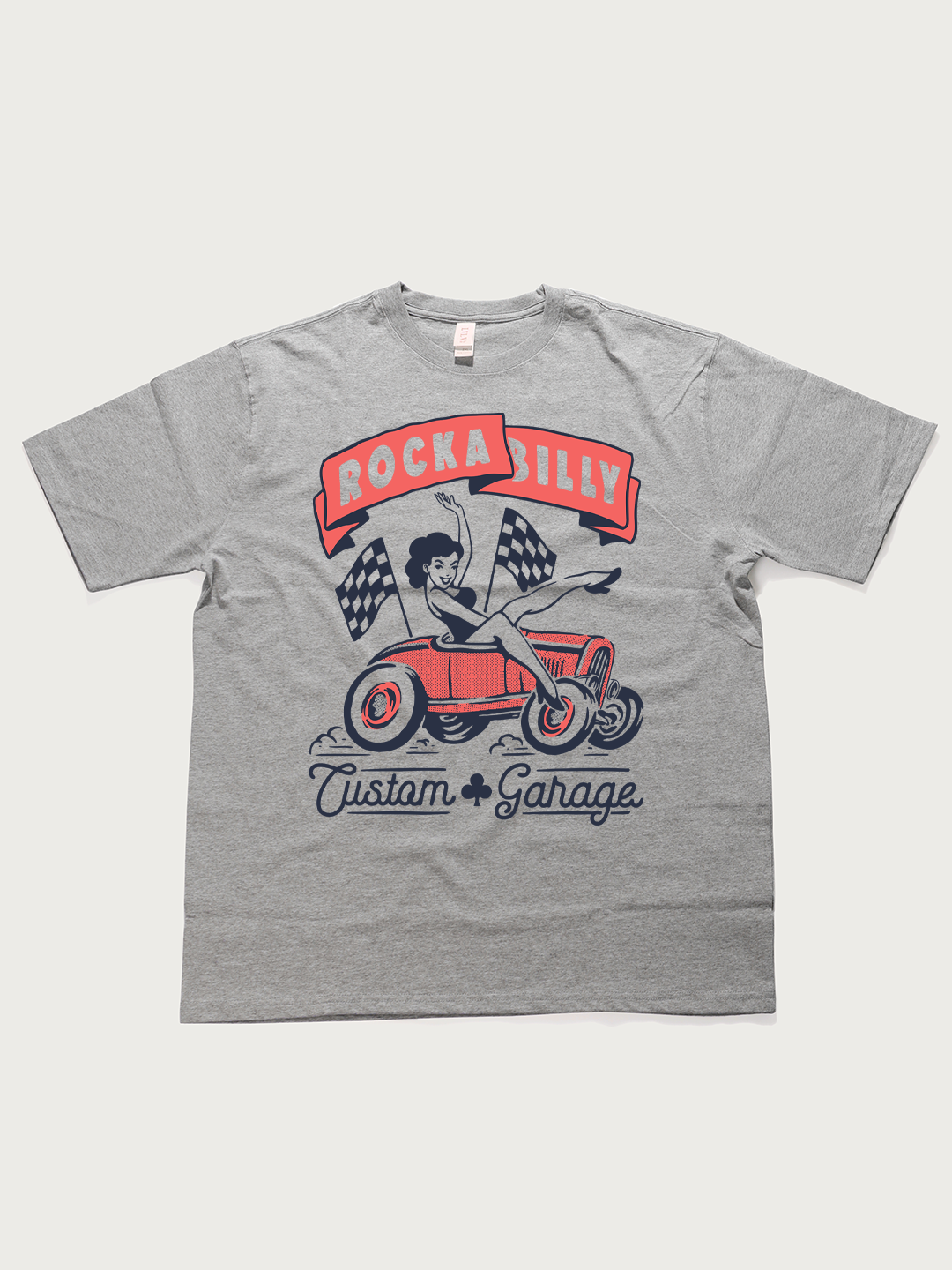 Rockabilly Custom Garage - Unisex Retro Cotton Short Sleeve T-Shirt