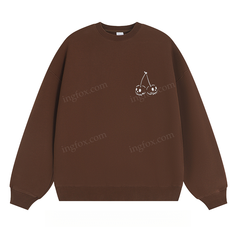Skull Cherry Graphic - Classic Unisex Fit Crewneck Sweatshirt
