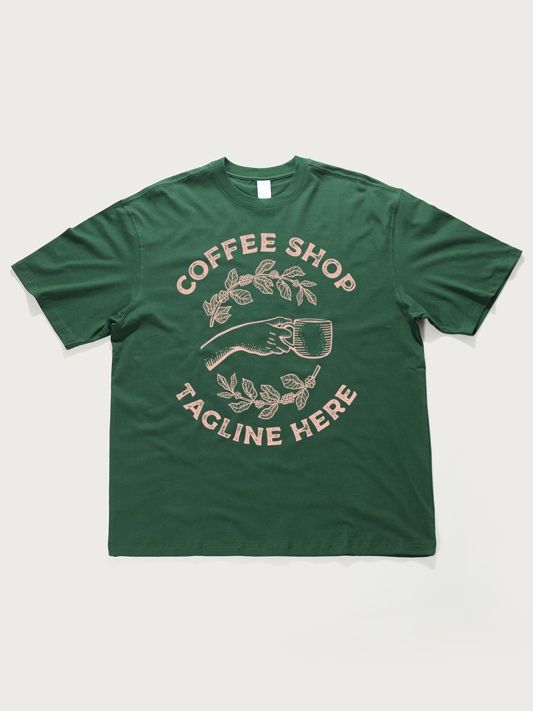 Coffee Shop Theme - Unisex Retro Cotton Short Sleeve T-Shirt