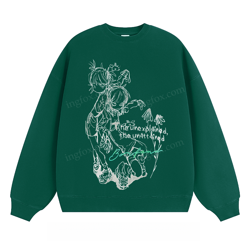 Anime - Style Sketch Crewneck Sweatshirt
