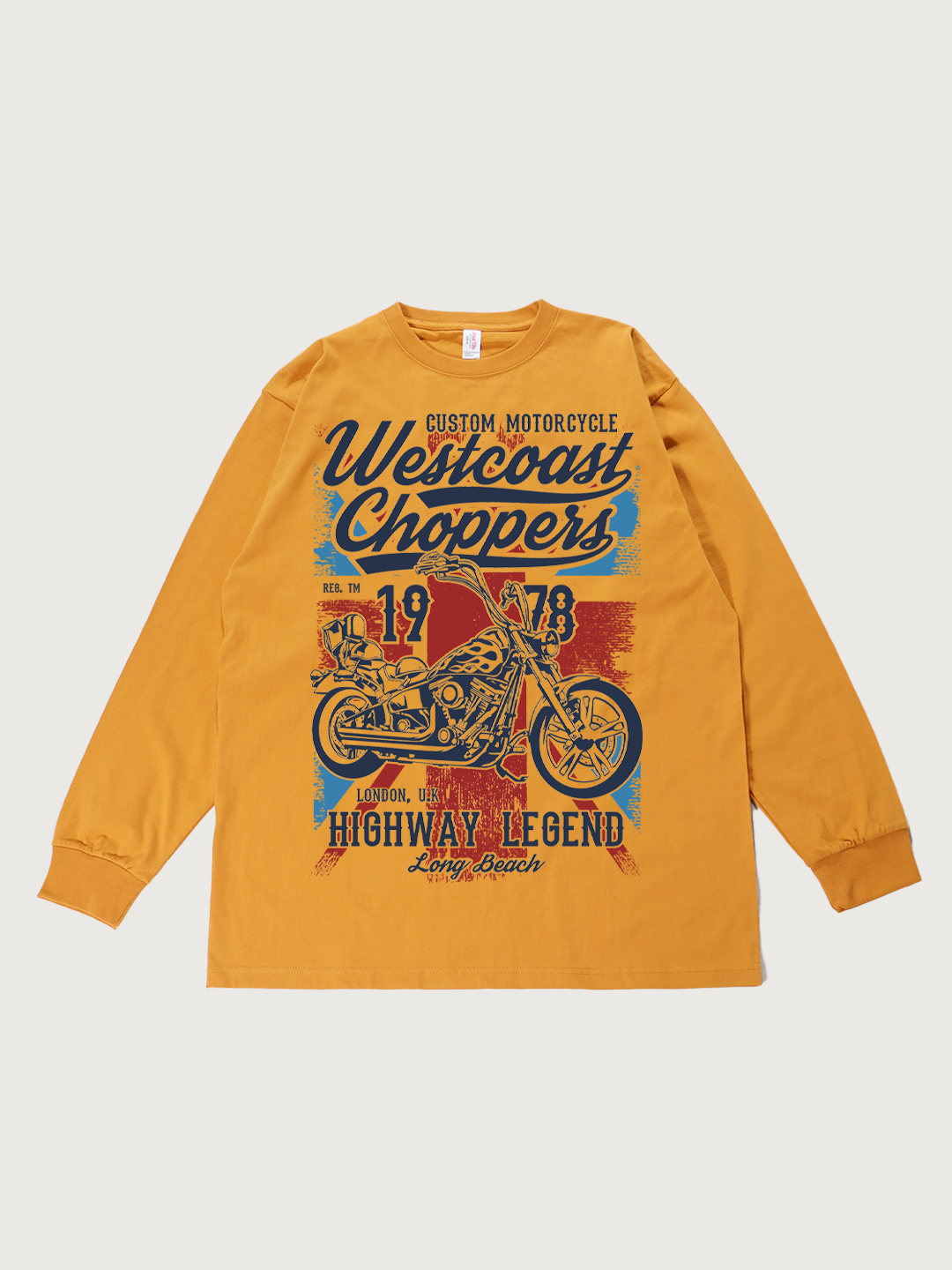 Westcoast Choppers 1978 Highway Legend - Unisex Retro Cotton Long Sleeve T-Shirt