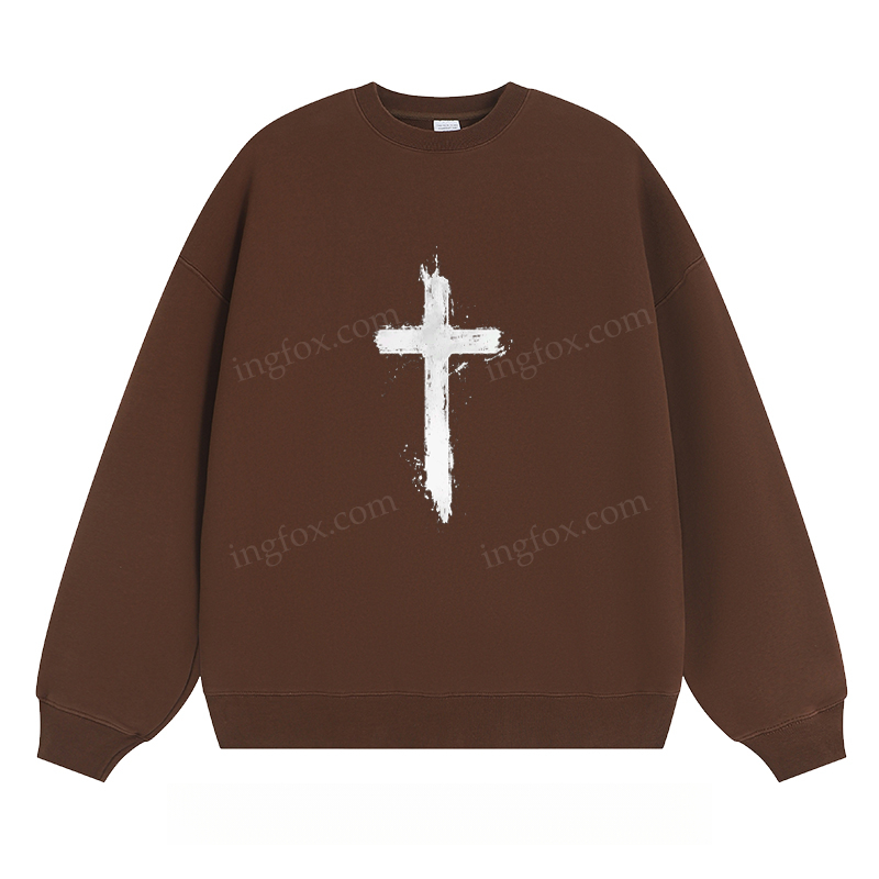 Distressed Cross - Classic Unisex Fit Crewneck Sweatshirt