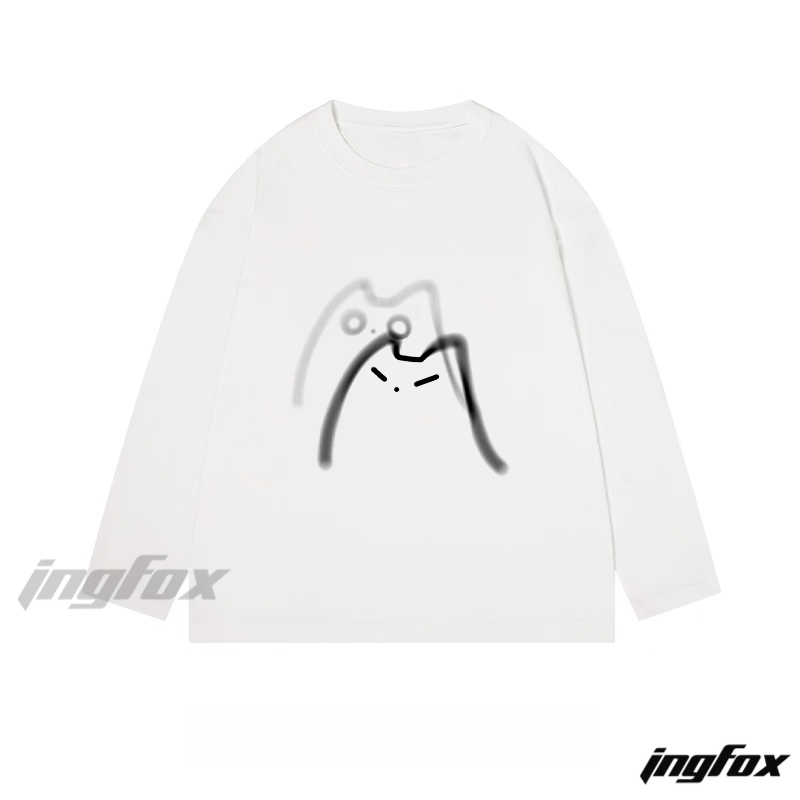 Abstract Cat - Classic Cotton Long Sleeve Tee