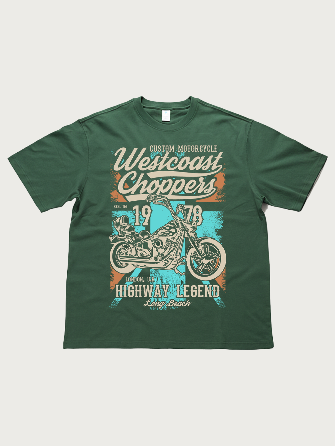 Westcoast Choppers 1978 Highway Legend - Unisex Retro Cotton Short Sleeve T-Shirt
