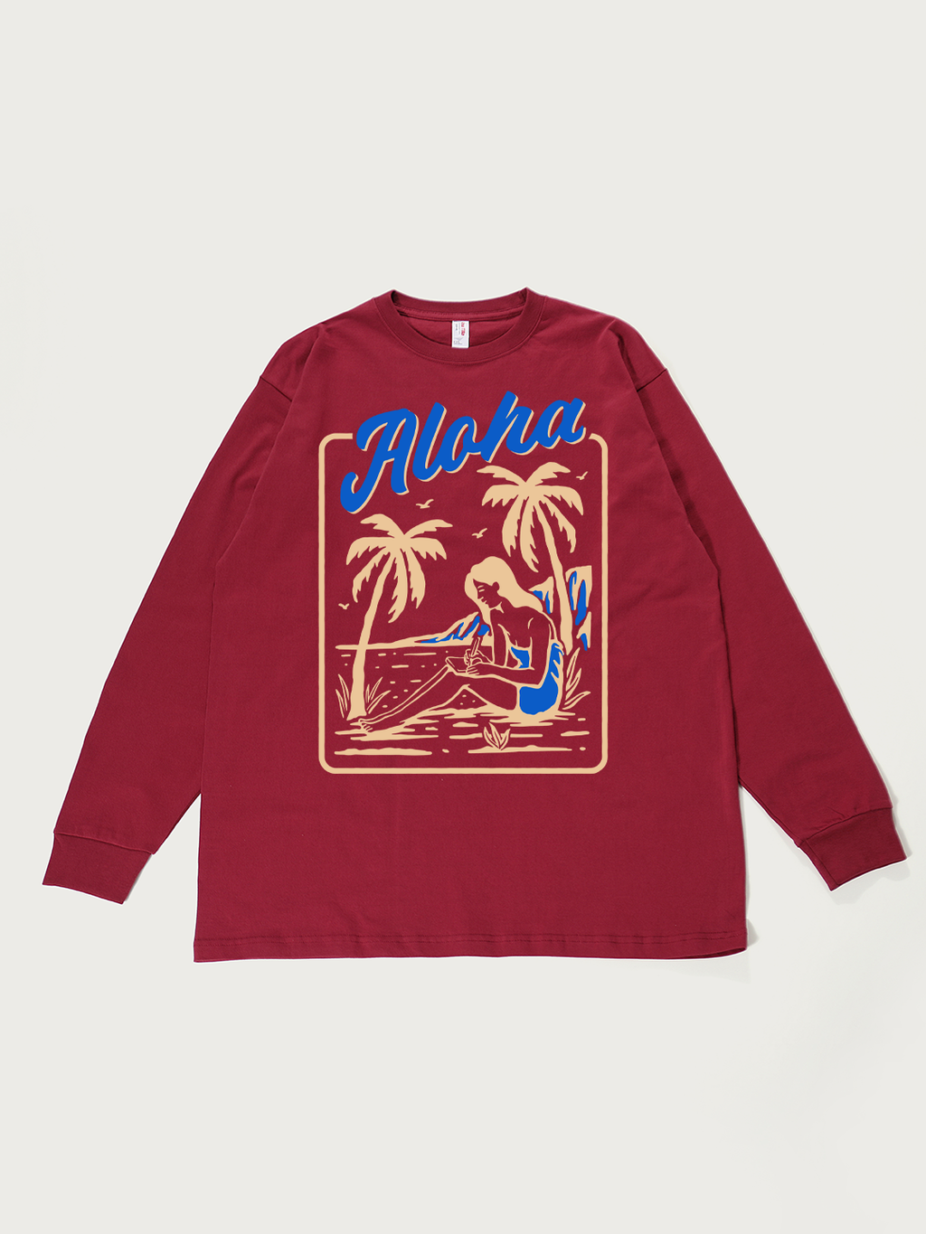 Aloha Hawaiian - Unisex Retro Cotton Long Sleeve T-Shirt